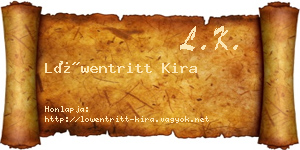 Löwentritt Kira névjegykártya